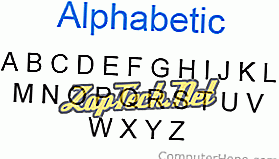 Was ist alphabetisch?