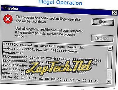So beheben Sie illegale Vorgänge auf einem Computer