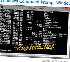 Cách cuộn trong MS-DOS hoặc Windows Command Prompt