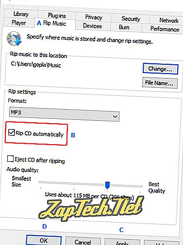 Kako narediti Windows Media Player samodejno kopiranje CD-jev